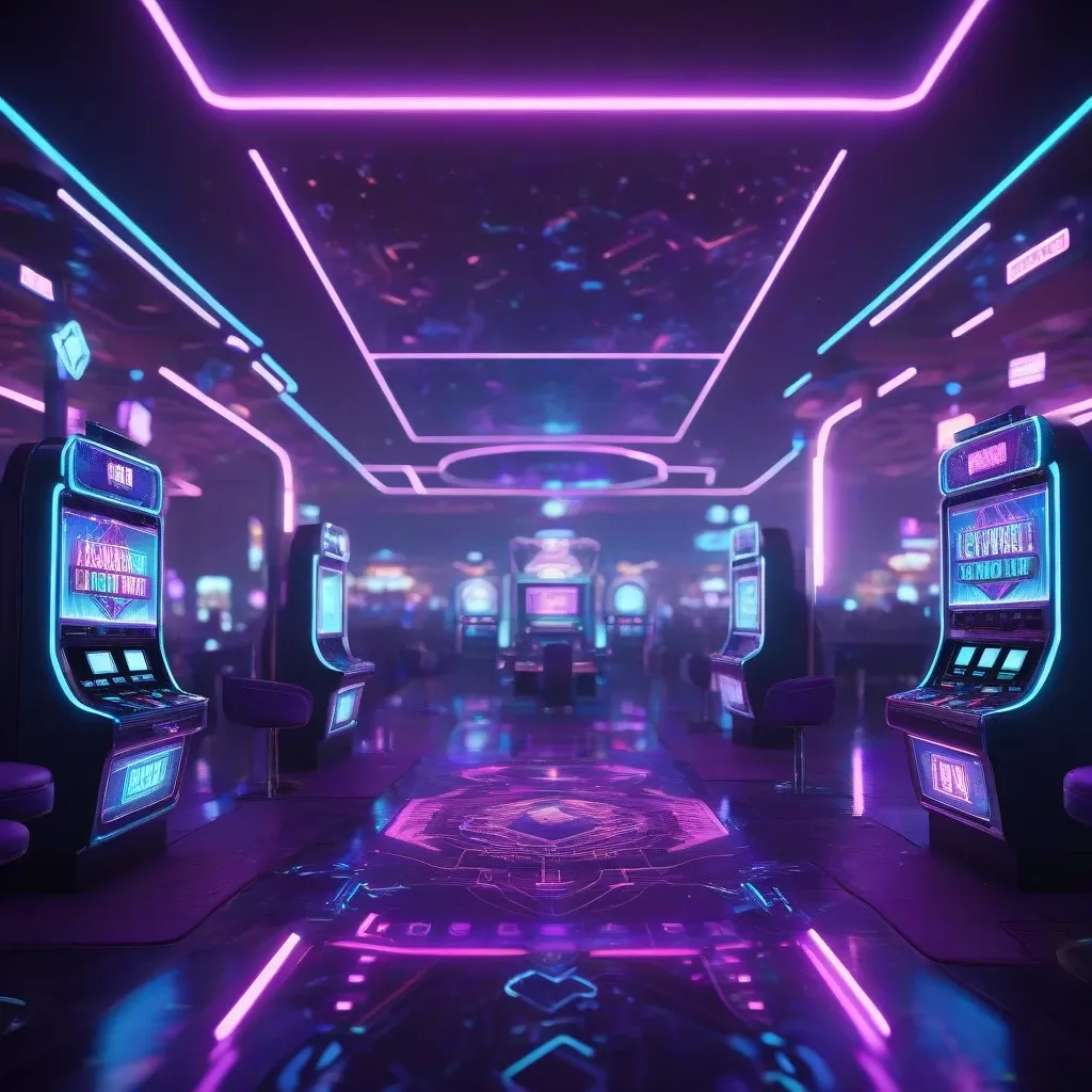 Futuristic Casino Login Screen